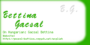 bettina gacsal business card